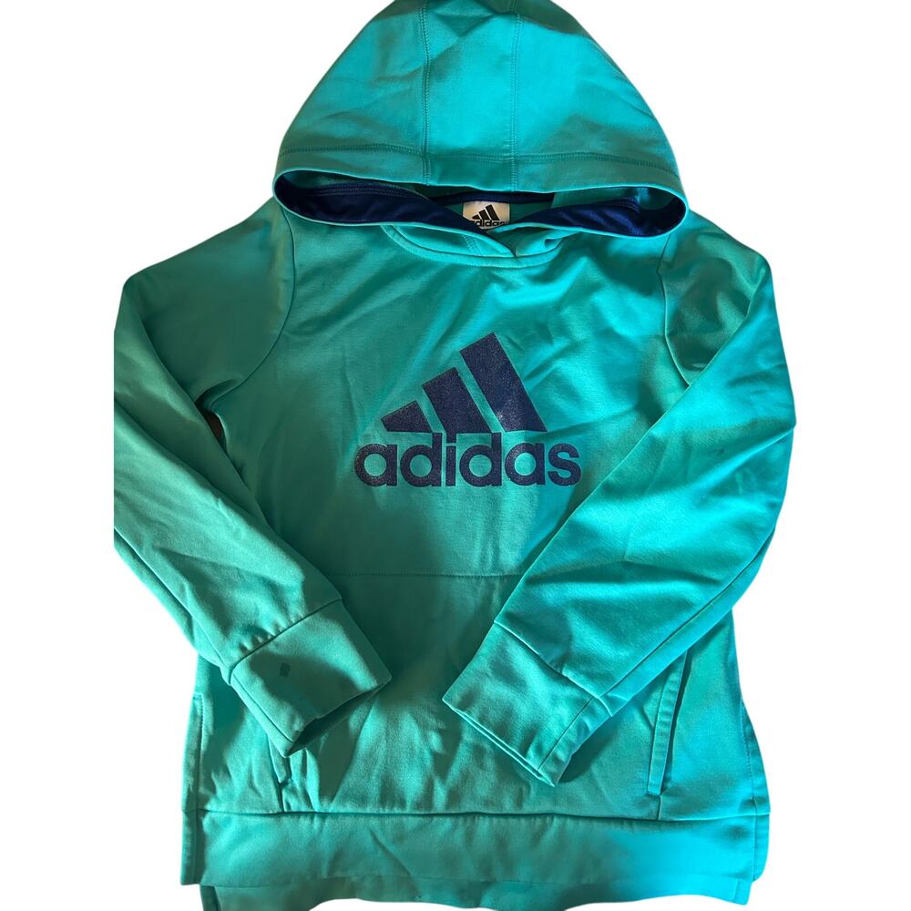 Adidas teal hoodie size 7/8